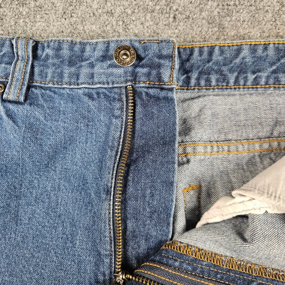 Duluth Trading Co Ballroom Blue Denim Jeans Mens Straight Leg 100% Cotton